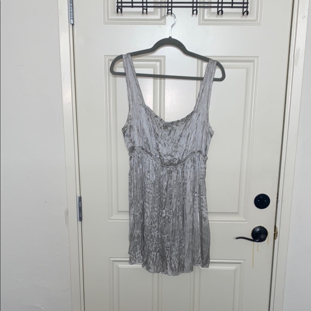 White House Black Market Gray Dress